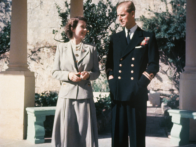 Prince Philip and Princes Elizabeth in Malta